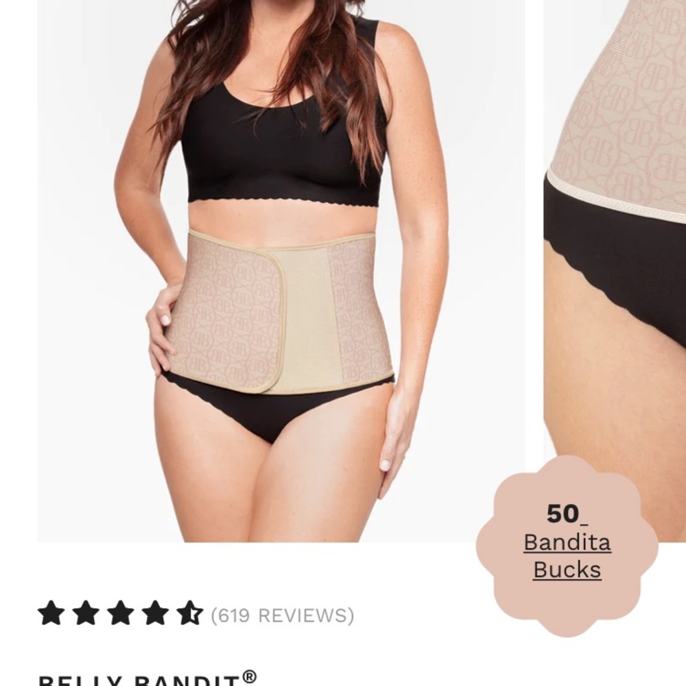 Belly Band Couture postpartum band.  Maternity. Girdle